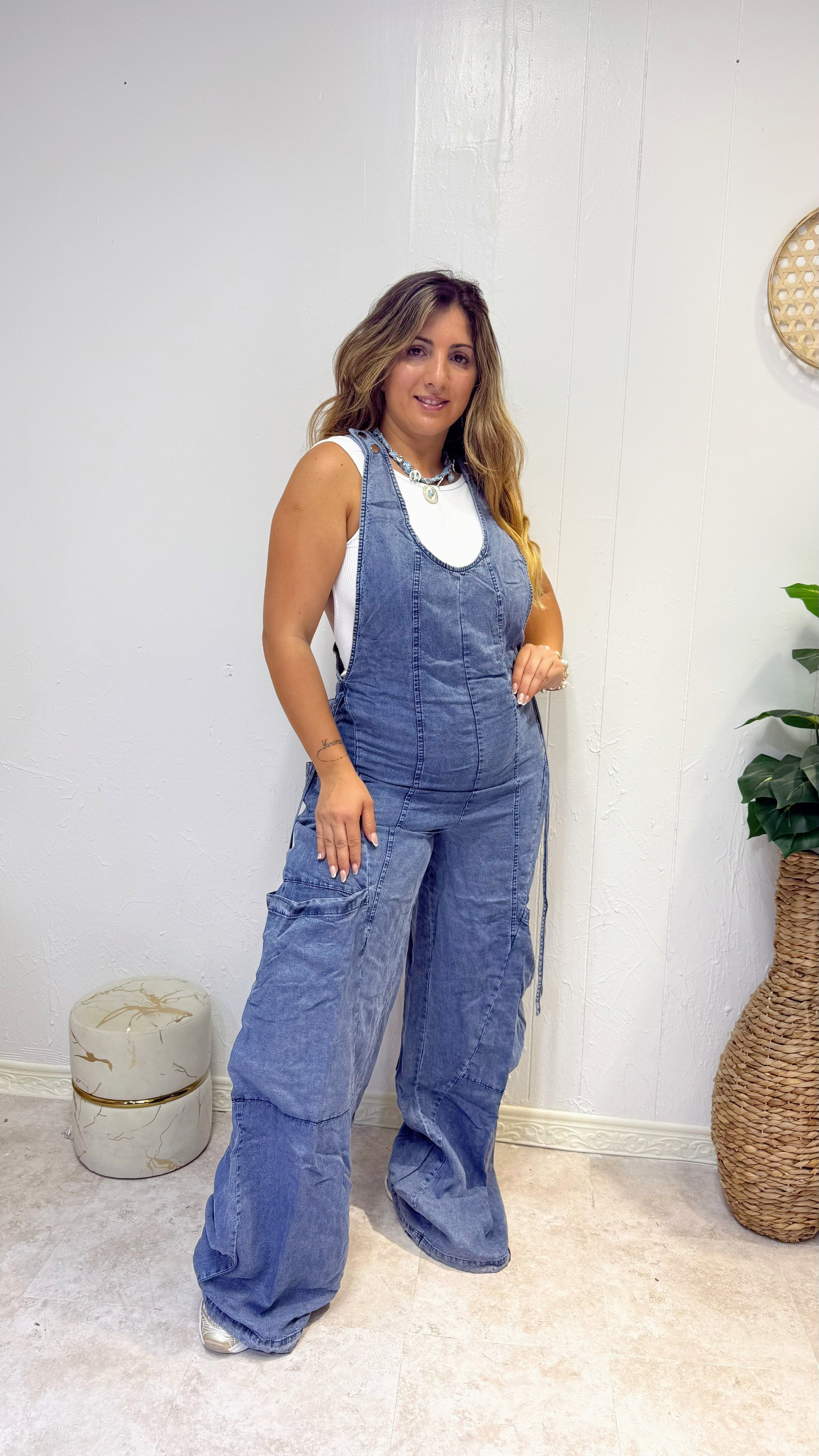 DENIM JUMPSUIT