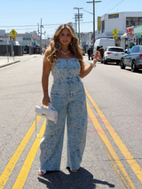 Celeste Sparkle Denim Jumpsuit