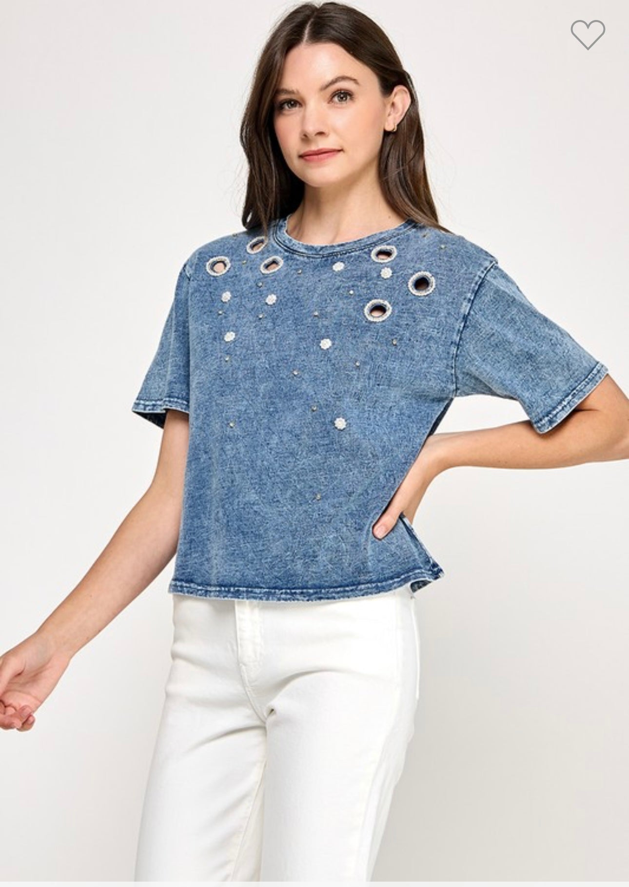 DENIM T SHIRT