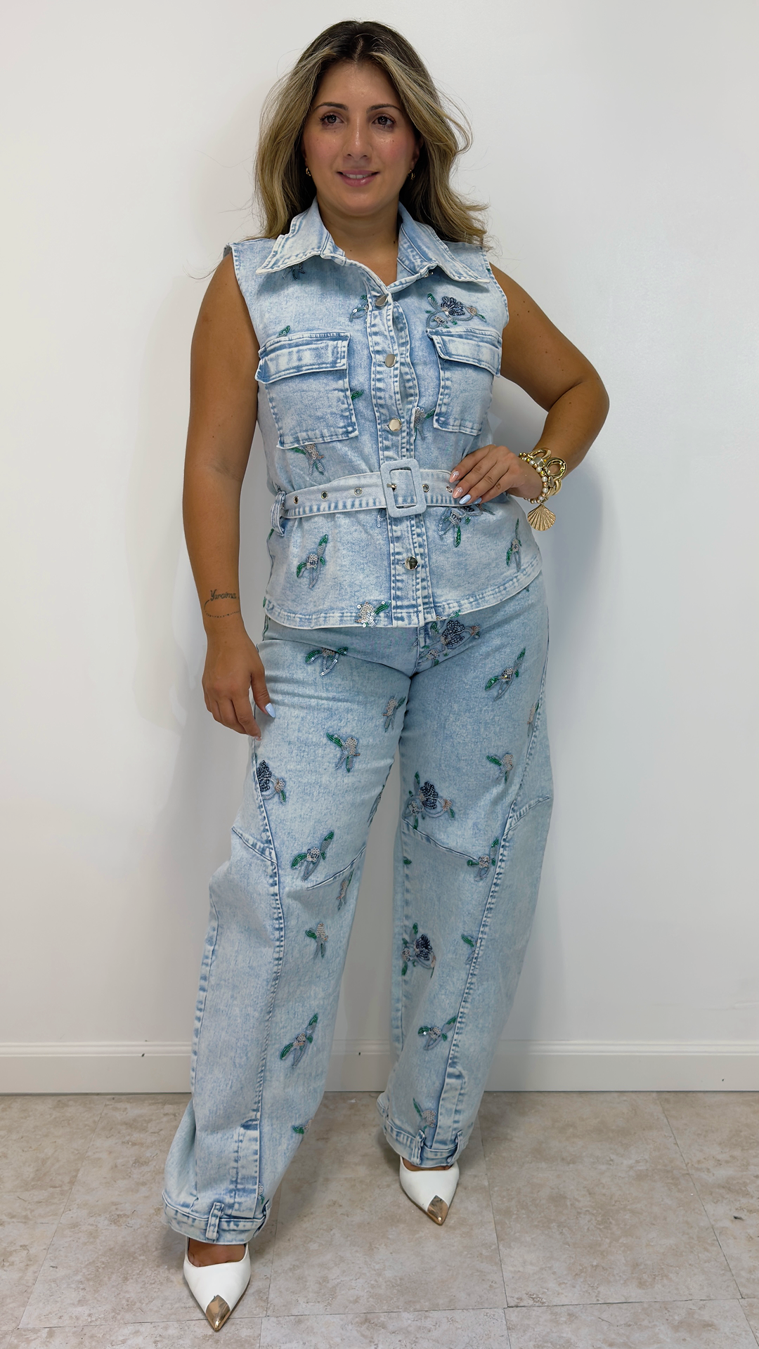 Butterfly Denim Set