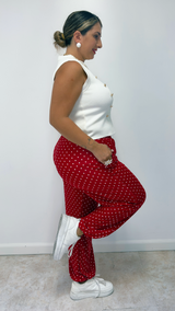 Ruby Polka Jogger Pants