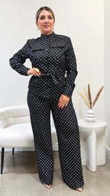 Paris Noir Polka Set