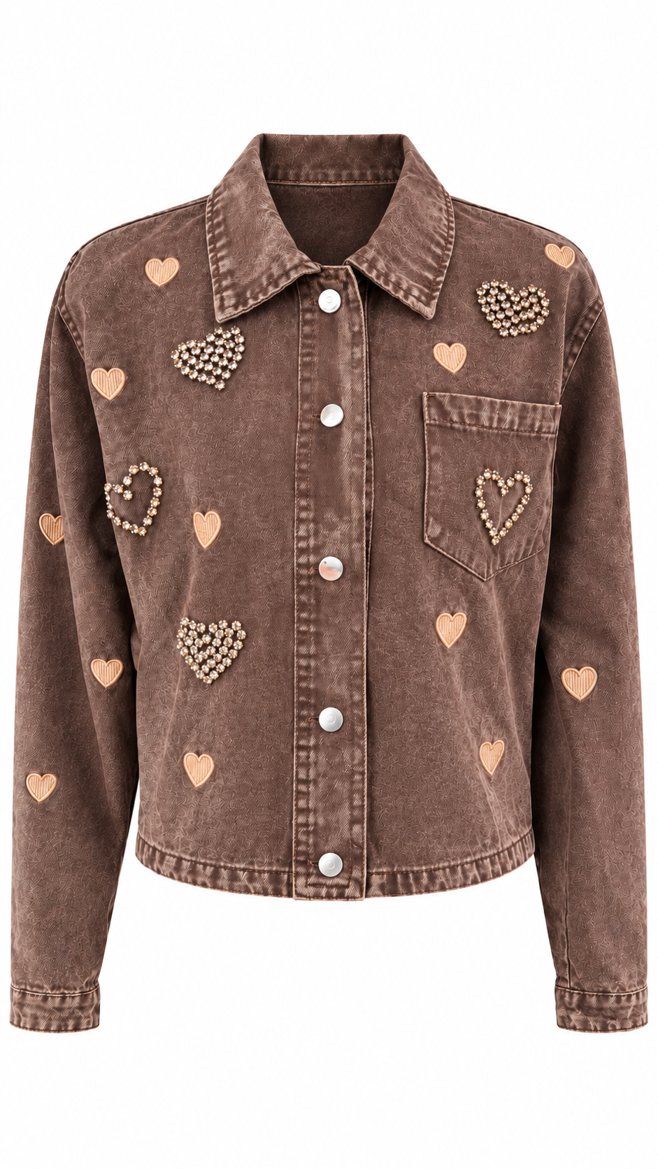 Chocolate Heart Denim Jacket