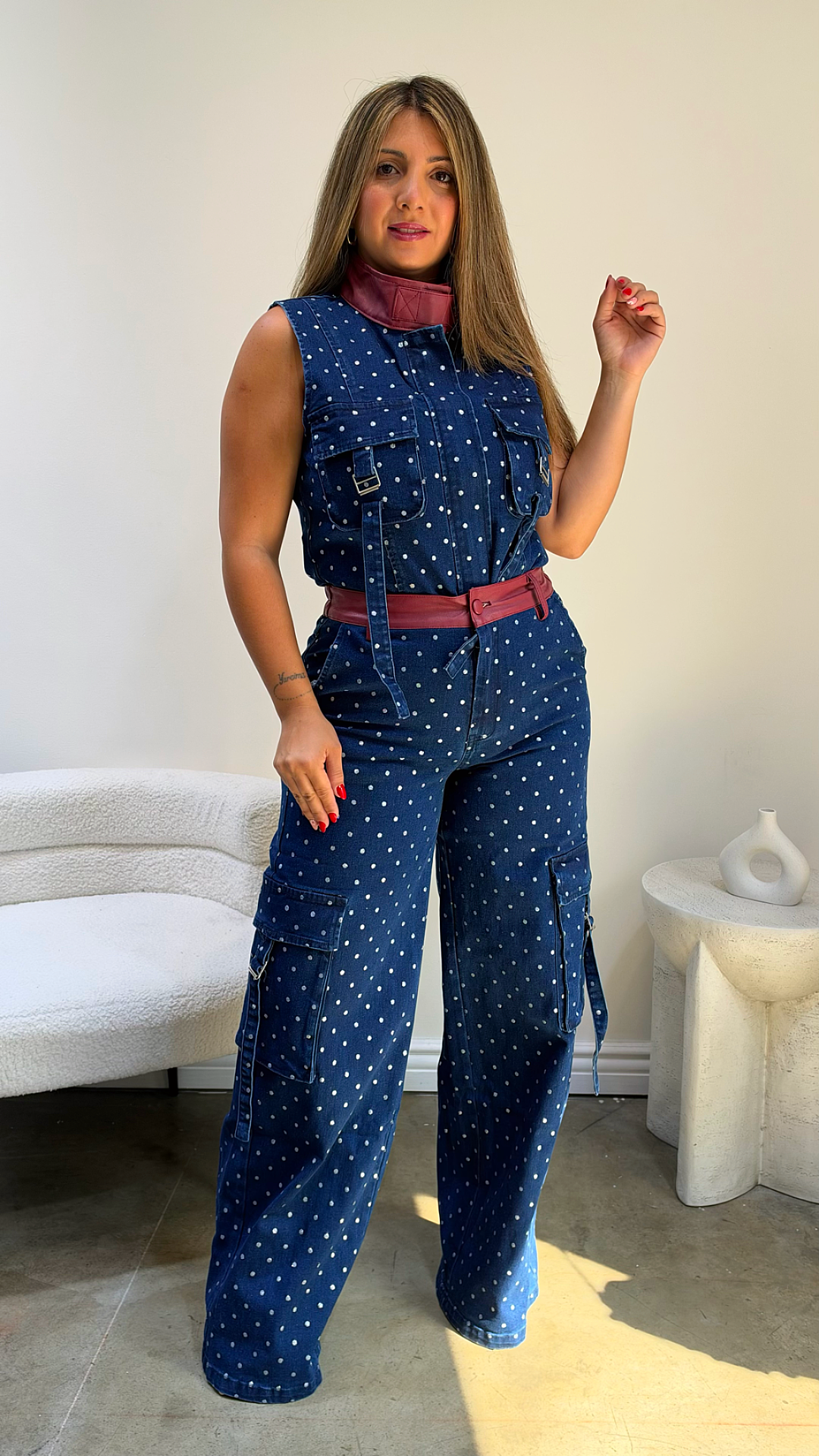 Denim Dots Cargo Set