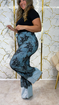 Lace Noir Denim pants