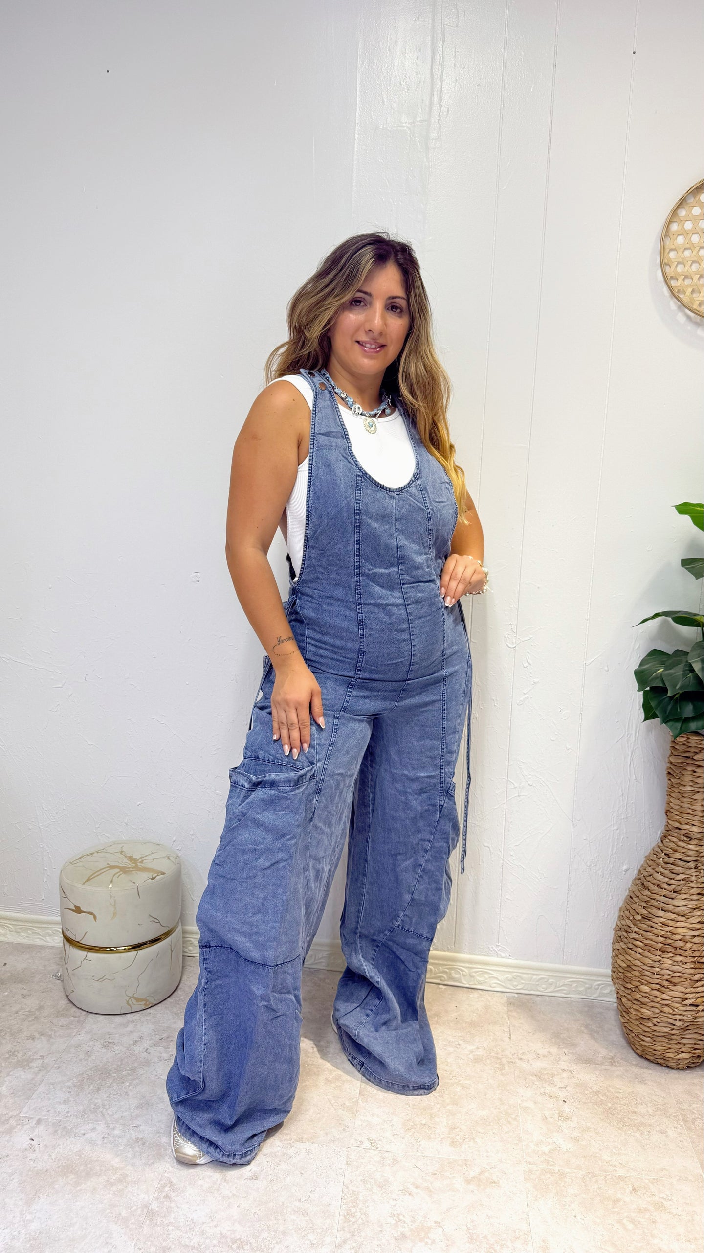 DENIM JUMPSUIT