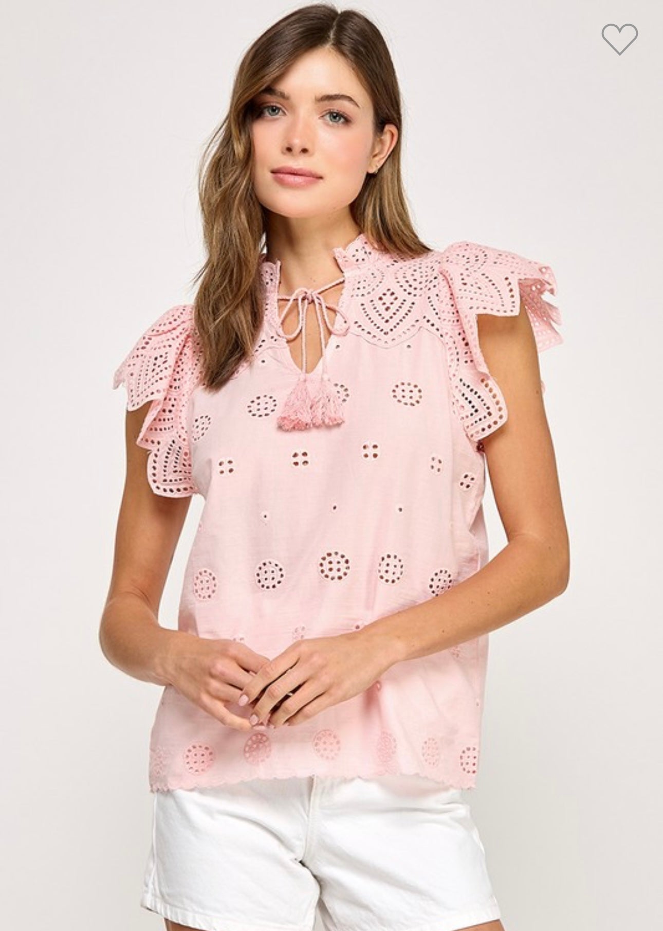 SHORT BELL SLV KEYHOLE DETAIL TOP ( 05-19-25)