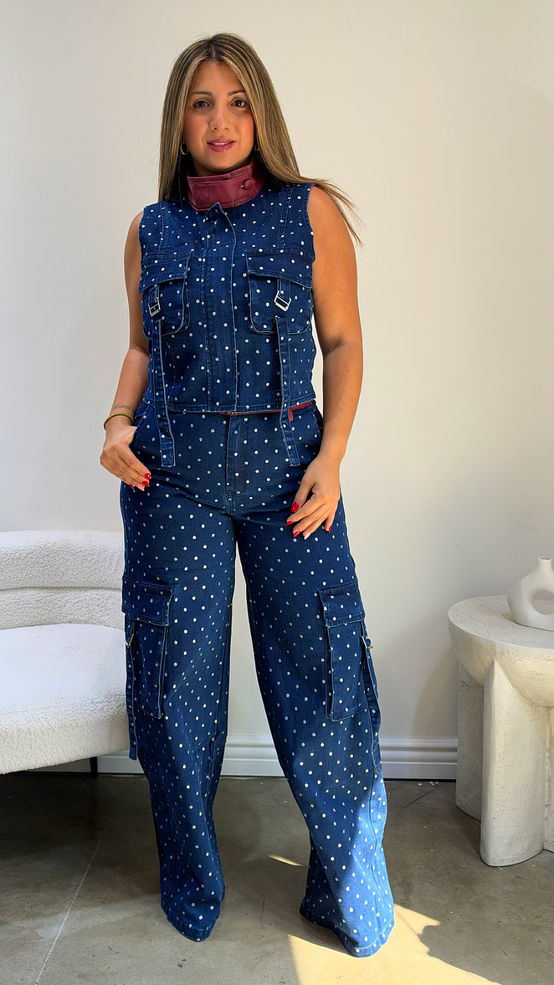 Denim Dots Cargo Set