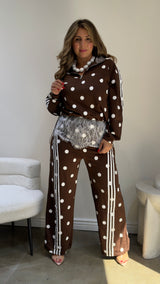 Brown Polka Dot Set
