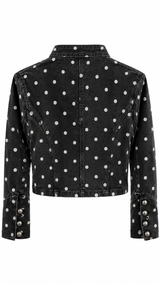 Polka Dot Military Jacket