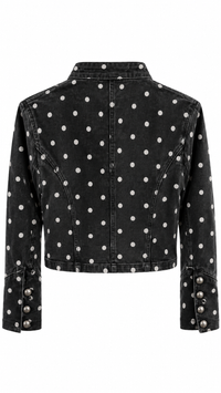 Polka Dot Military Jacket