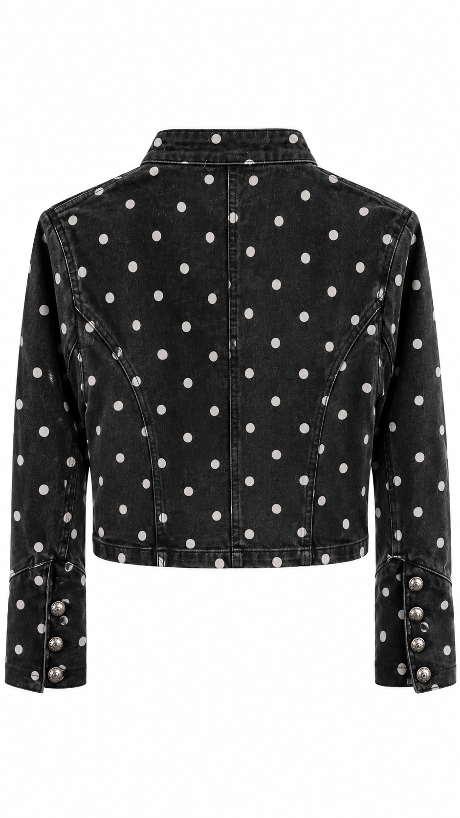 Polka Dot Military Jacket