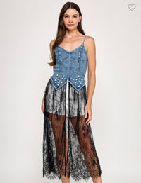 TULLE TOP