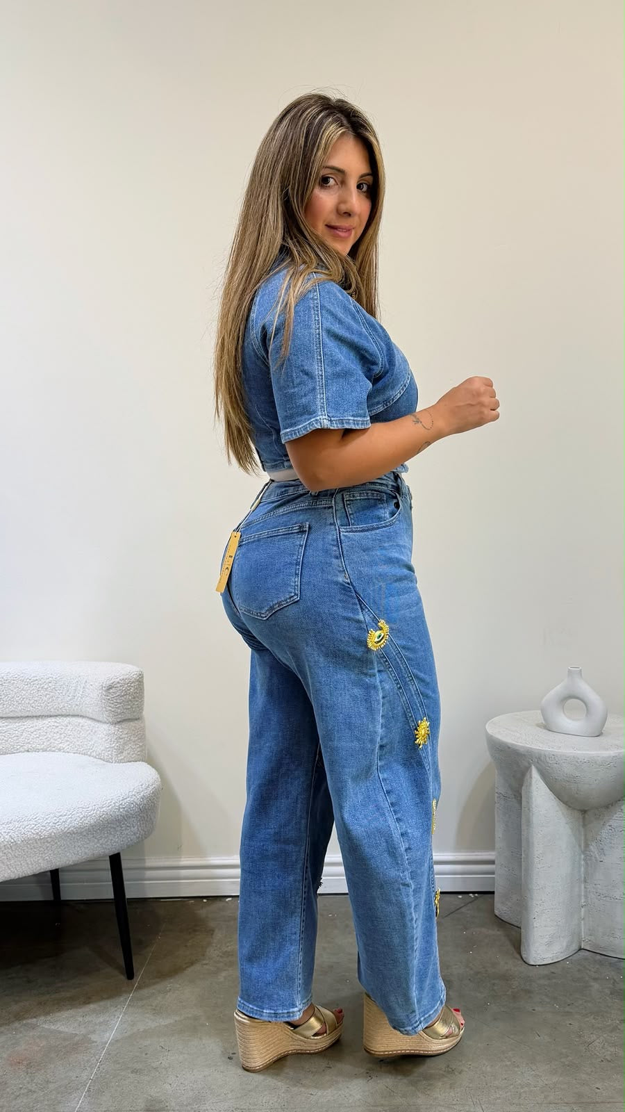 Gold Denim Set