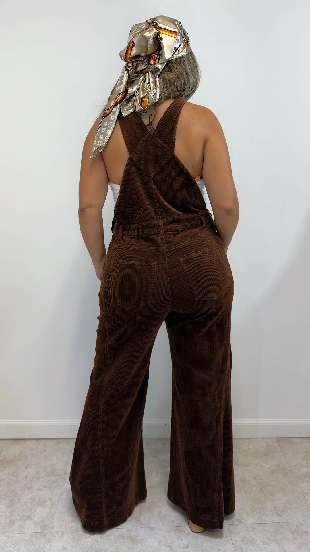 Mocha Corduroy Overall