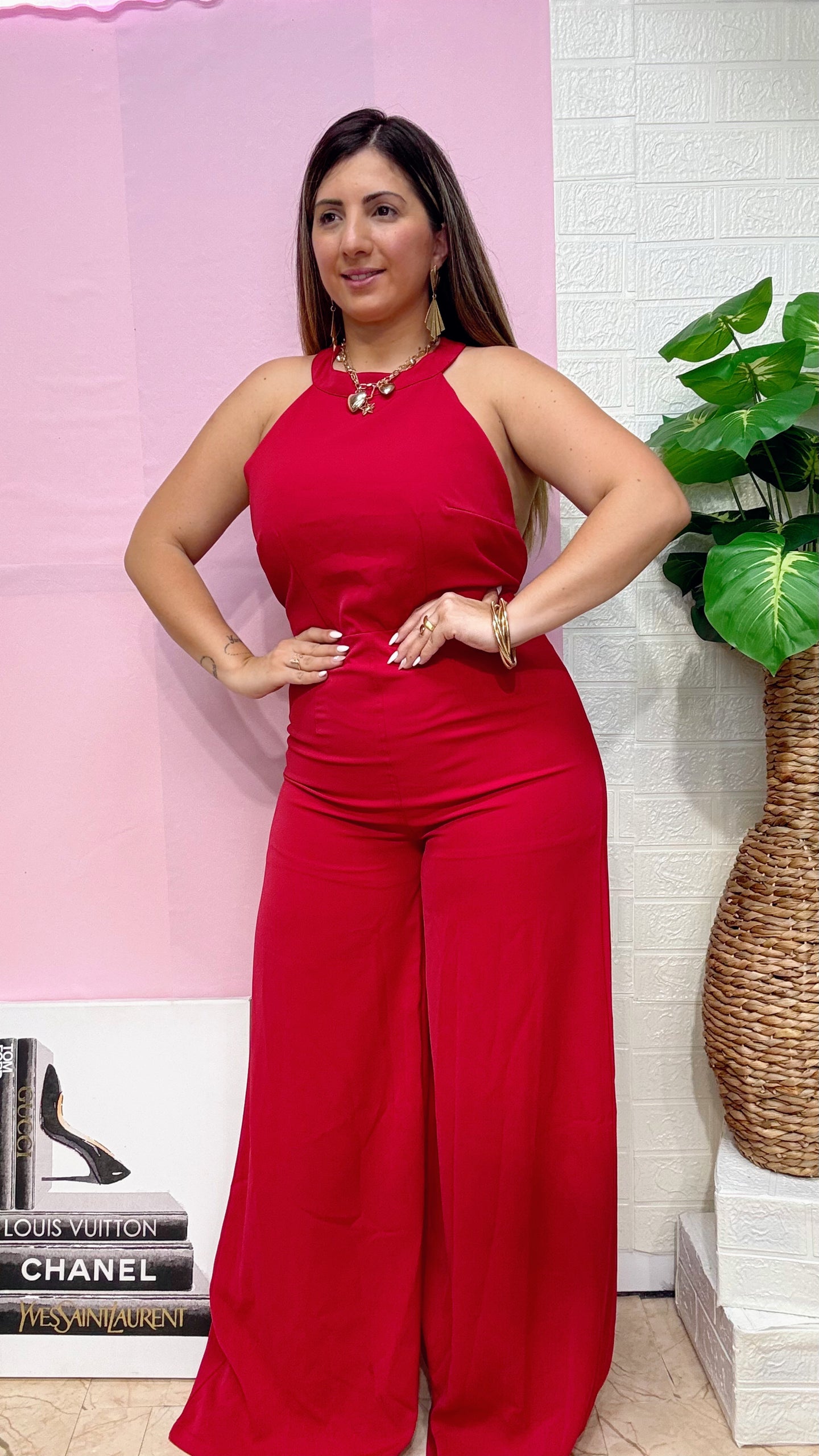 BACK BOWS JUMPSUIT