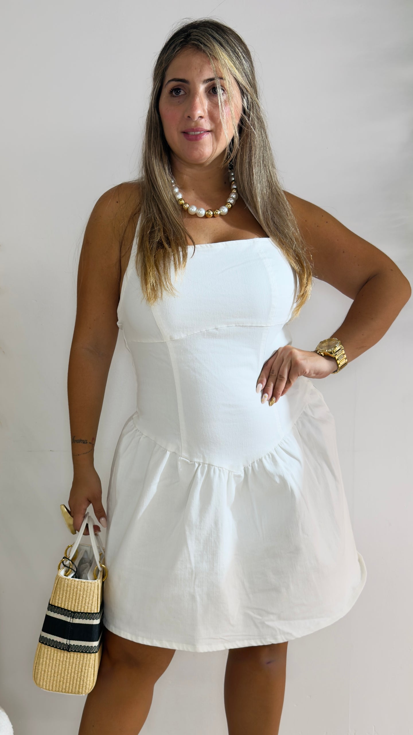 Santorini Chic Dress