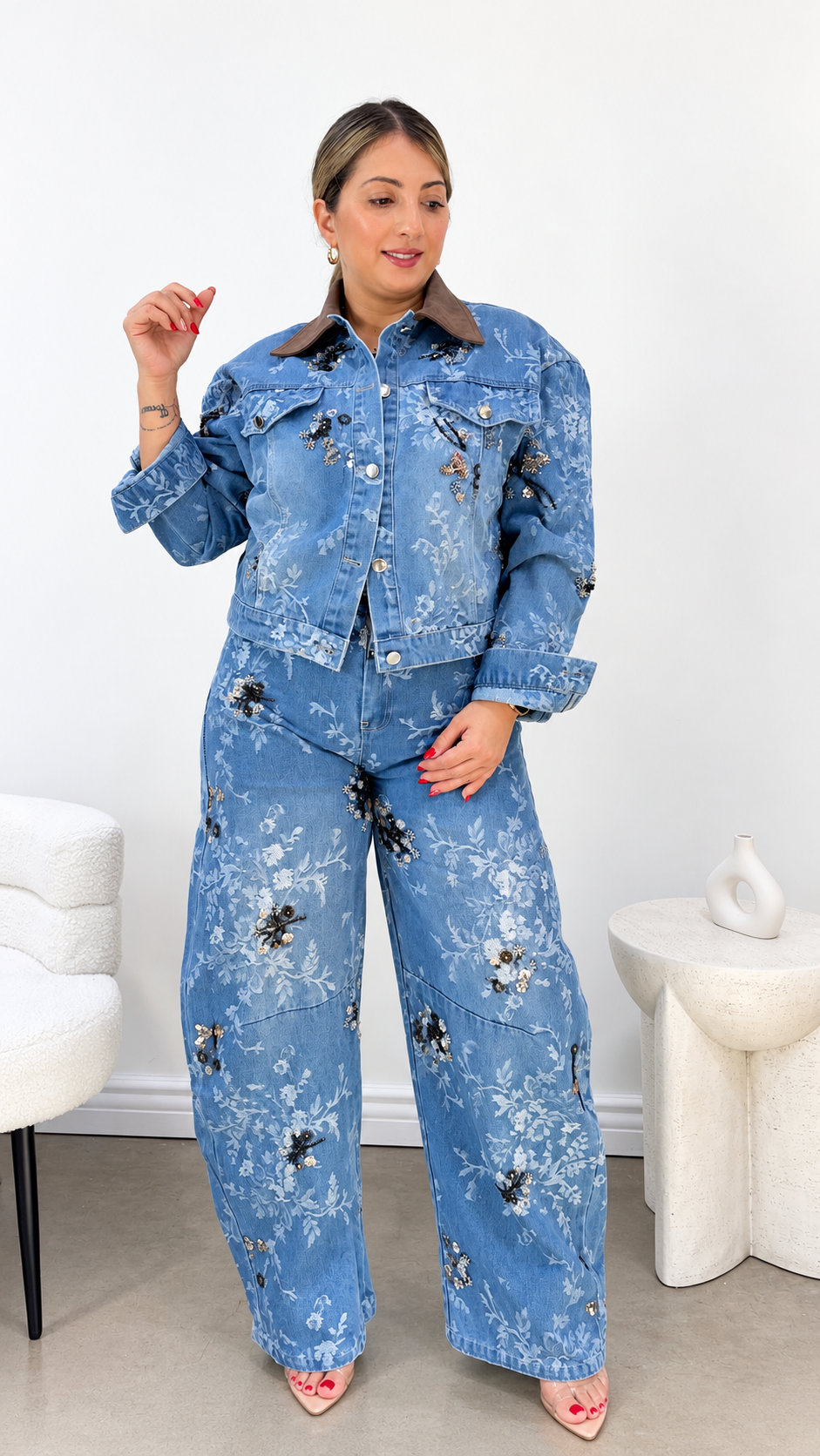 Bloom Luxe Denim Set