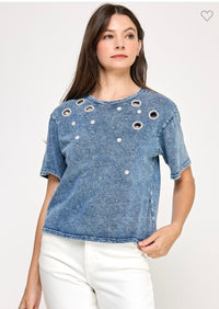 DENIM T SHIRT