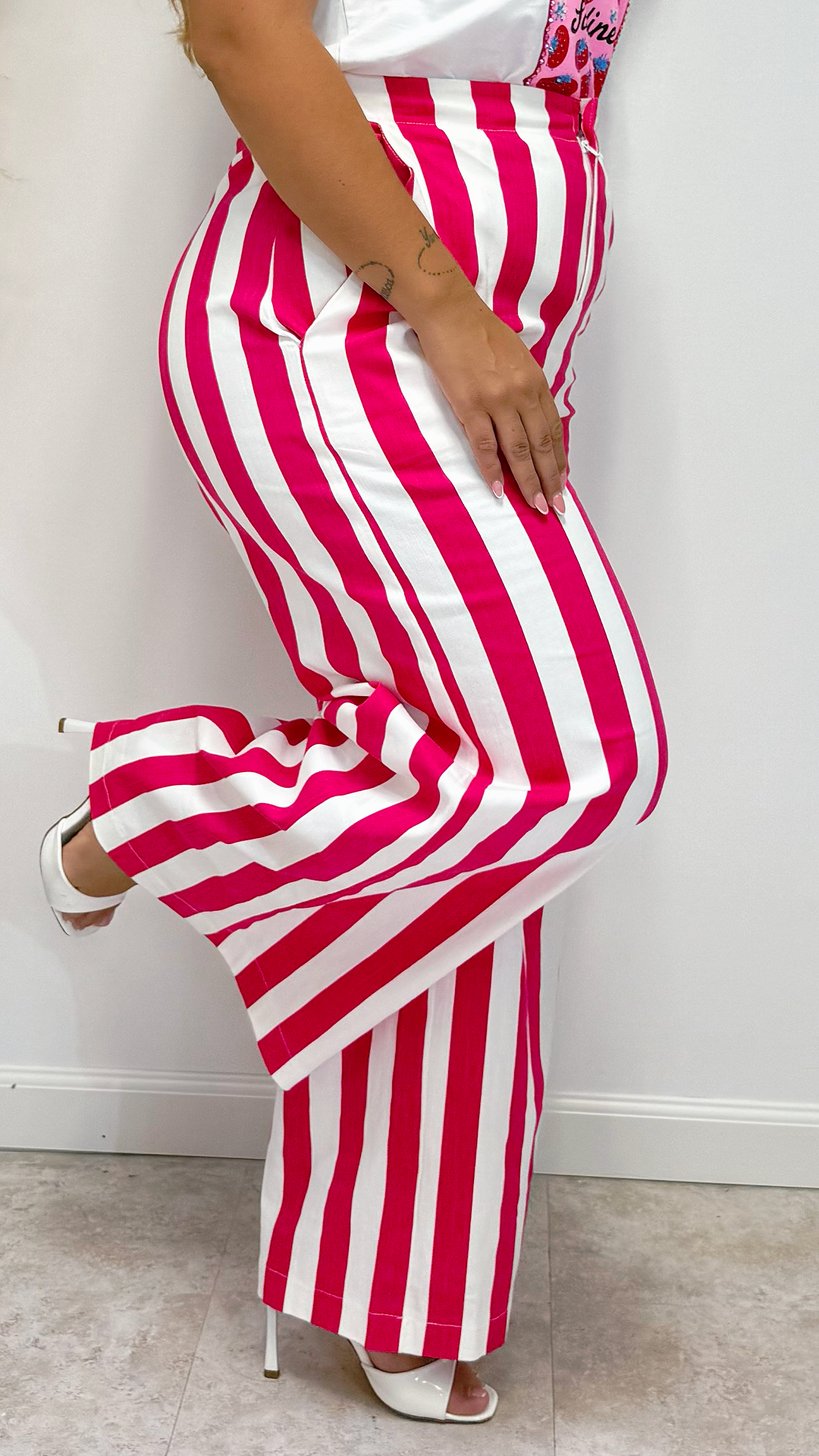 Pink Sugar Stripe Pants
