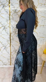 Midnight Lace Blouse