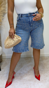 Denim Dazzle Bermuda