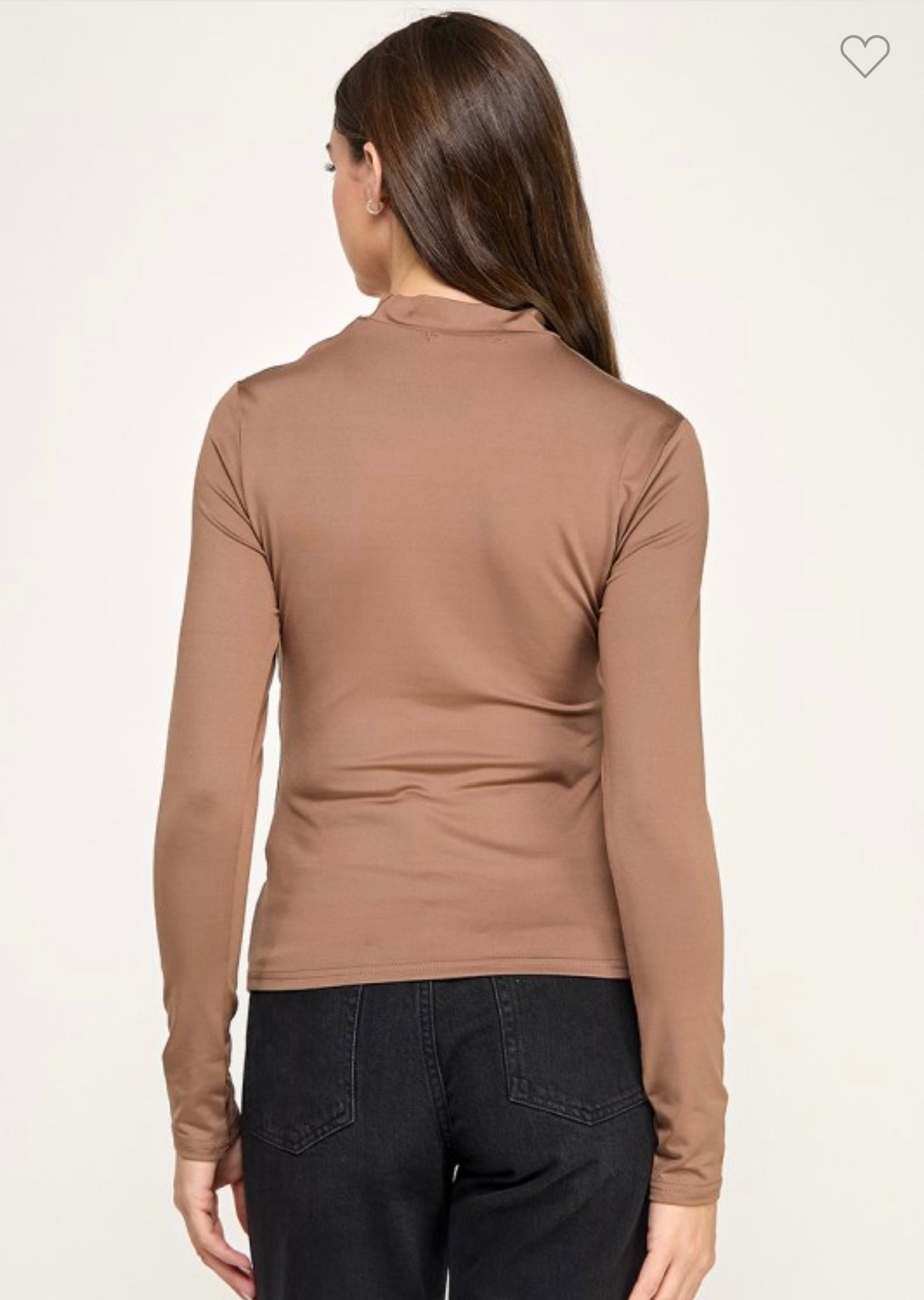 TURTLE NECK SOLID TSHIRT