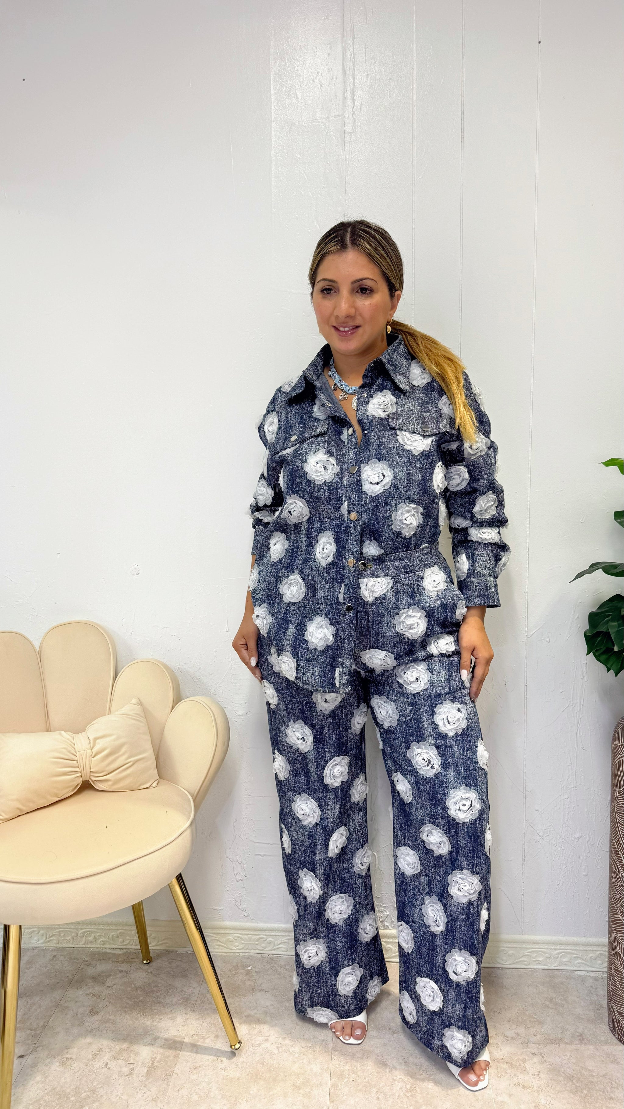 DENIM ROSE GARDEN SET