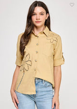 LAZOR CUT DETAIL BUTTON SHIRT ( 05-12-25)