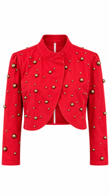 Golden Stud Denim Jacket