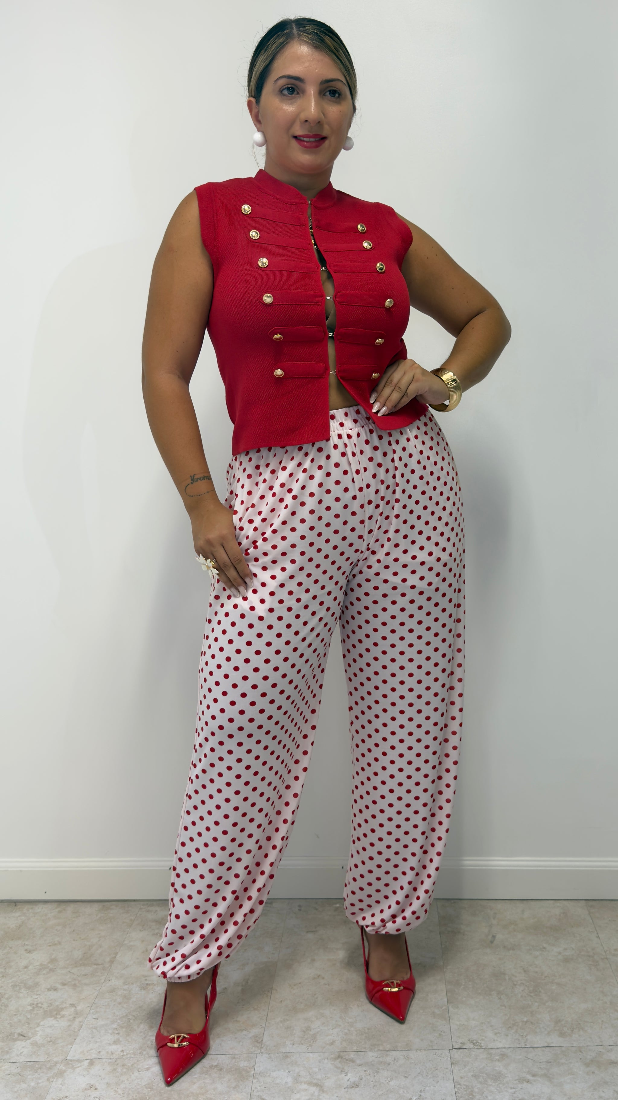 Cherry Polka Pants