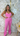 Pink Glam Belt Jumpsuit