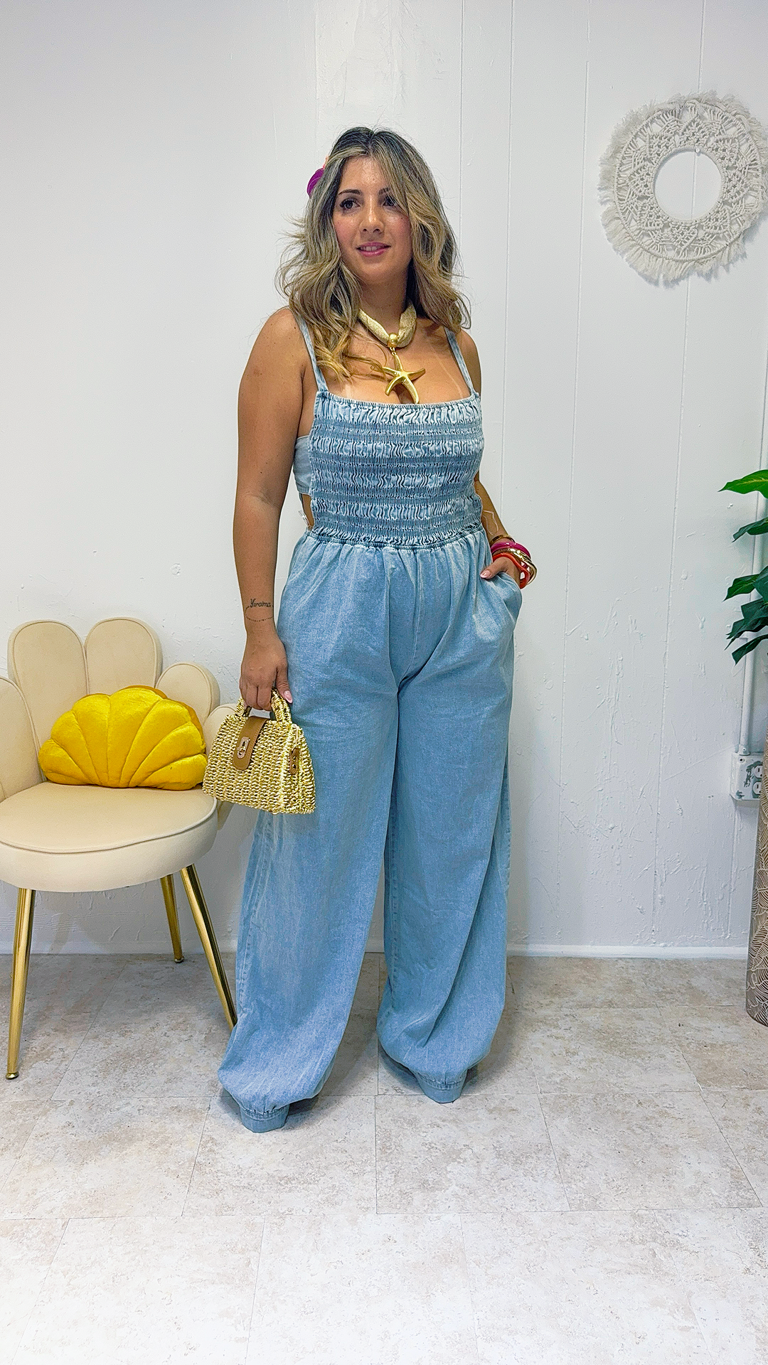 Denim Breeze Jumpsuit