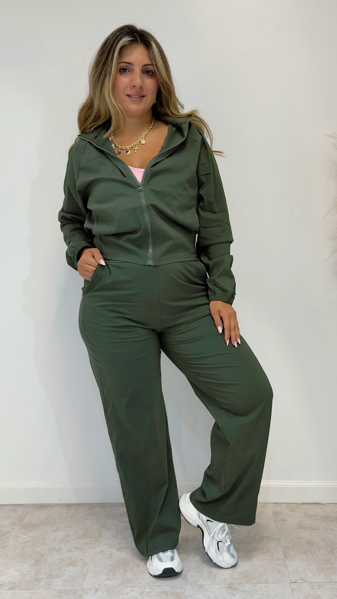 Olive Breeze Lounge Set