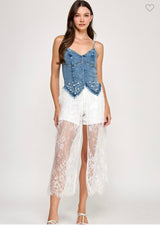 TULLE TOP