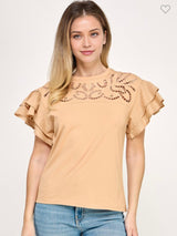 BELL SLV LZOR CUT DETAIL T SHIRT