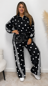 Monroe Noir Polka Set