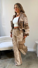 Vintage Lace Denim Set