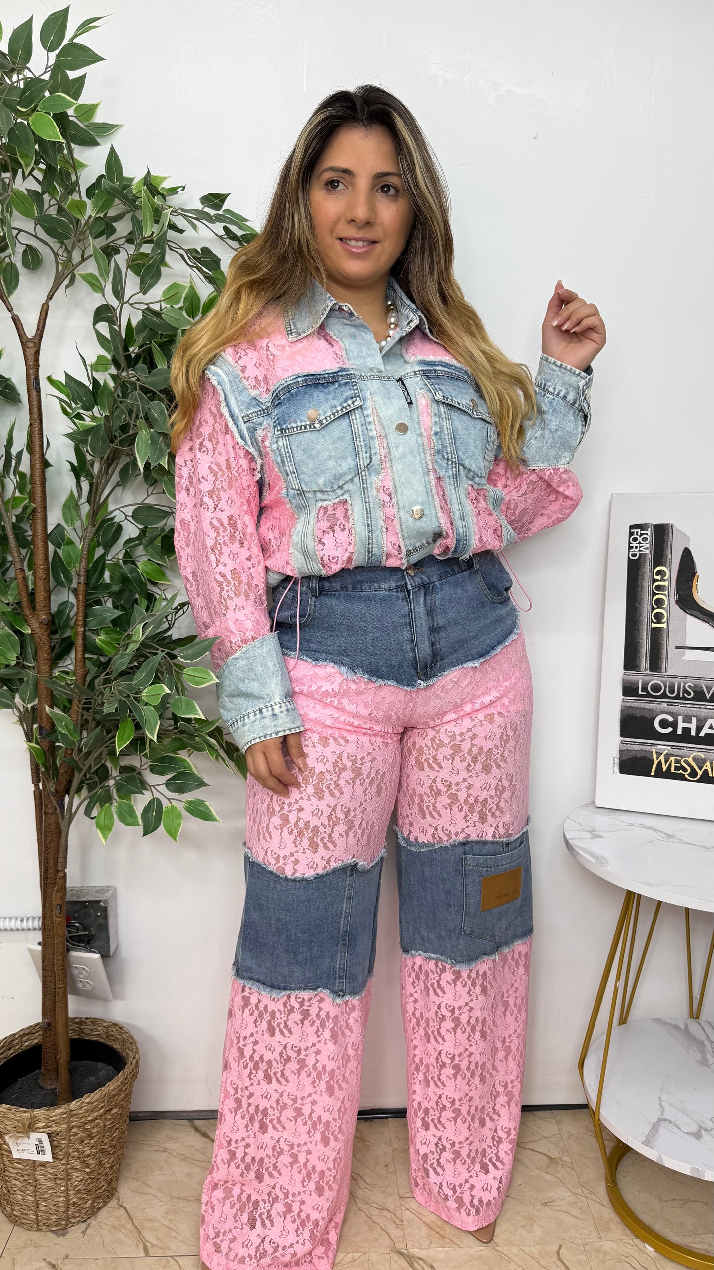 LACE PINK JACKET