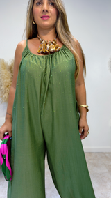 Olive Glow Jumpsuit