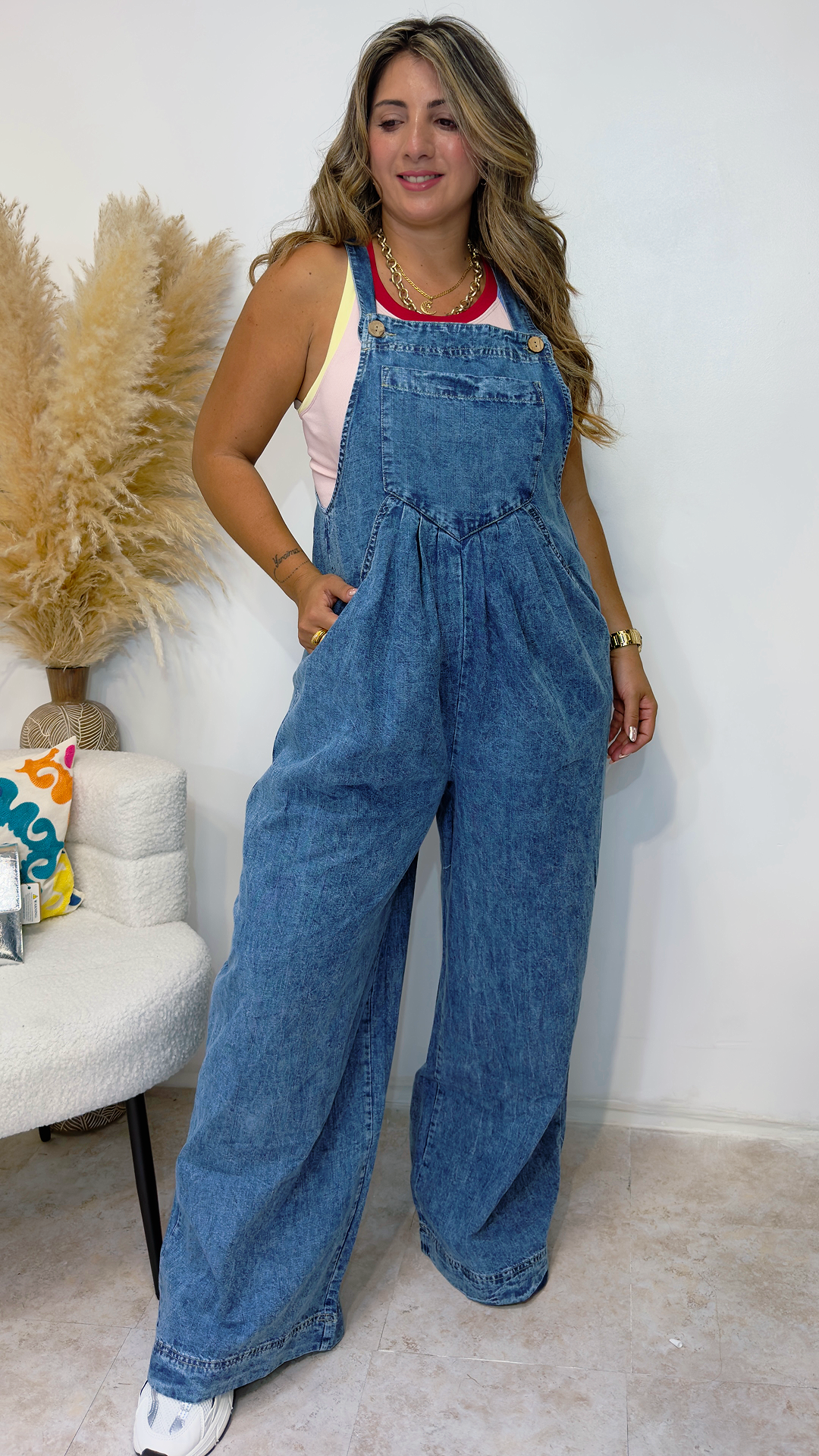 Trendy Denim Jumpsuit