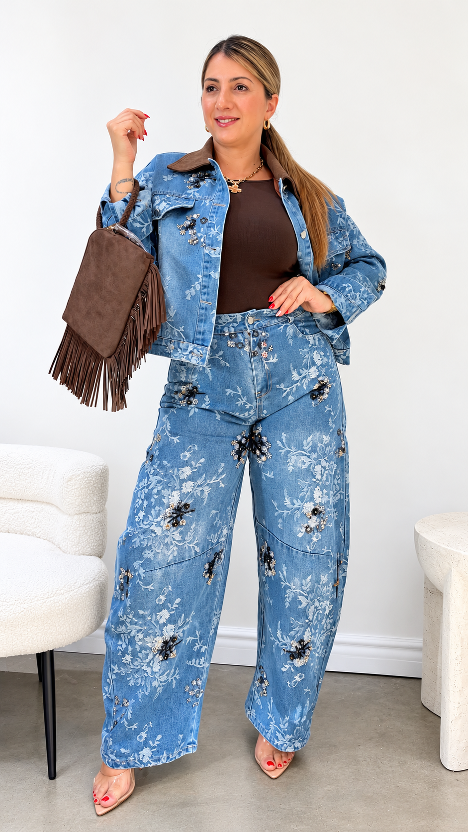 Bloom Luxe Denim Set