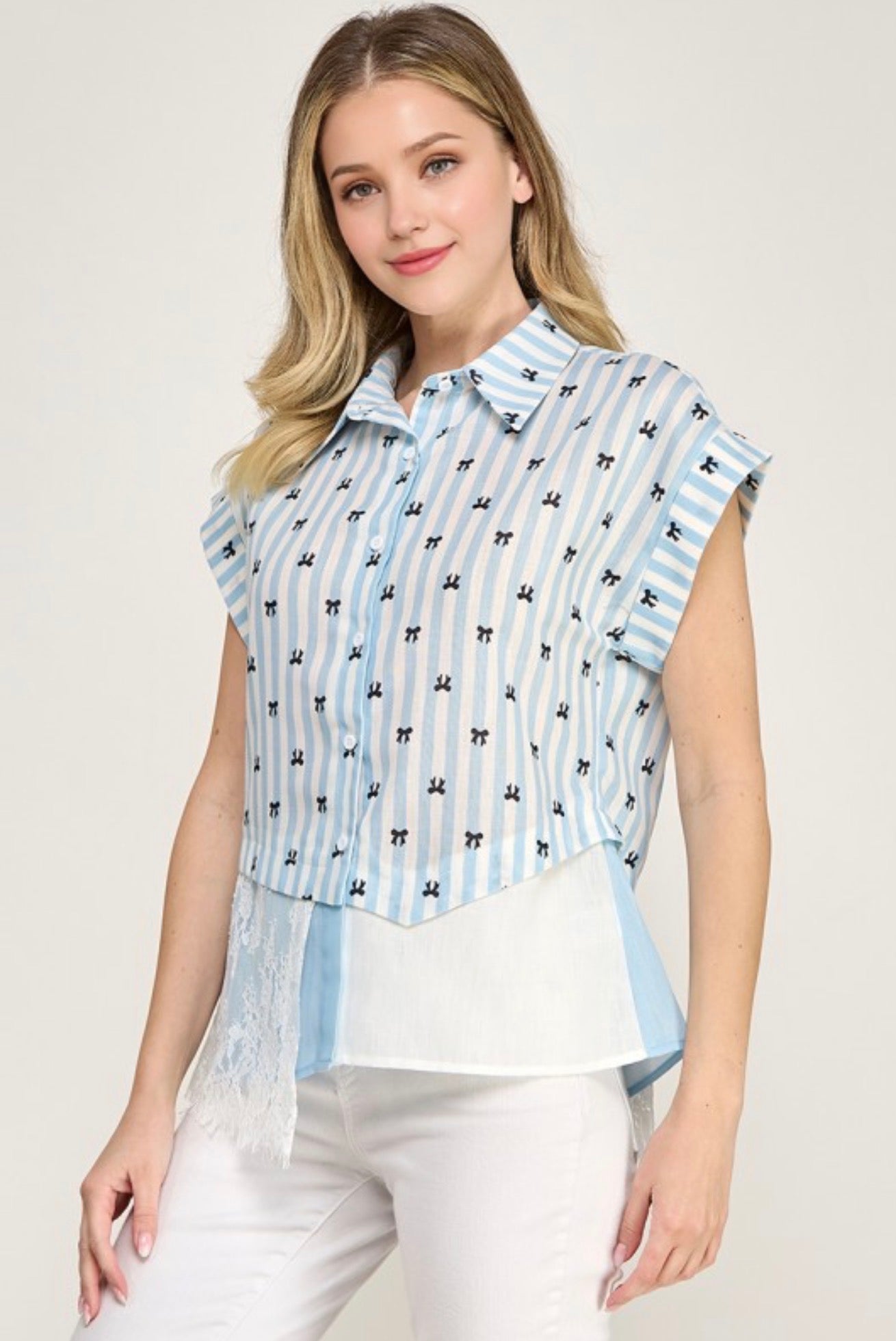 Romantic Lace Stripes