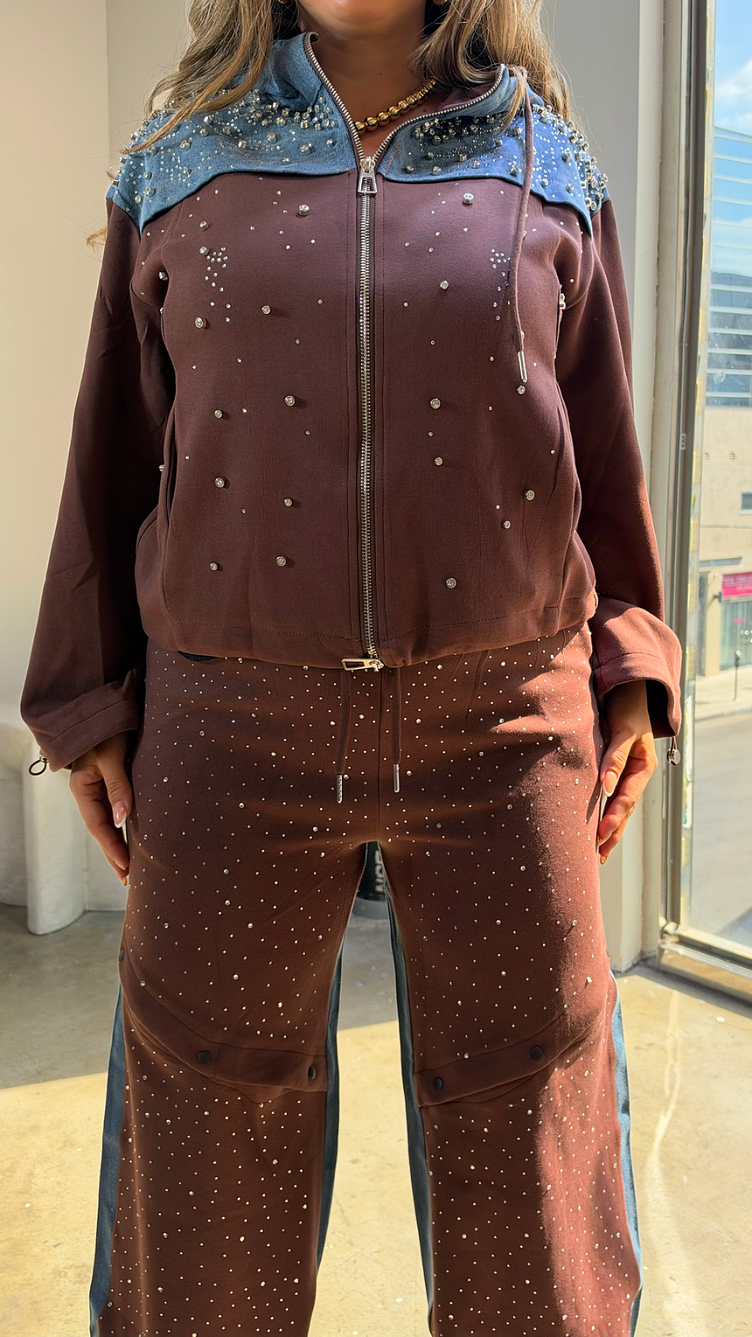 Denim Glow Rhinestone Set