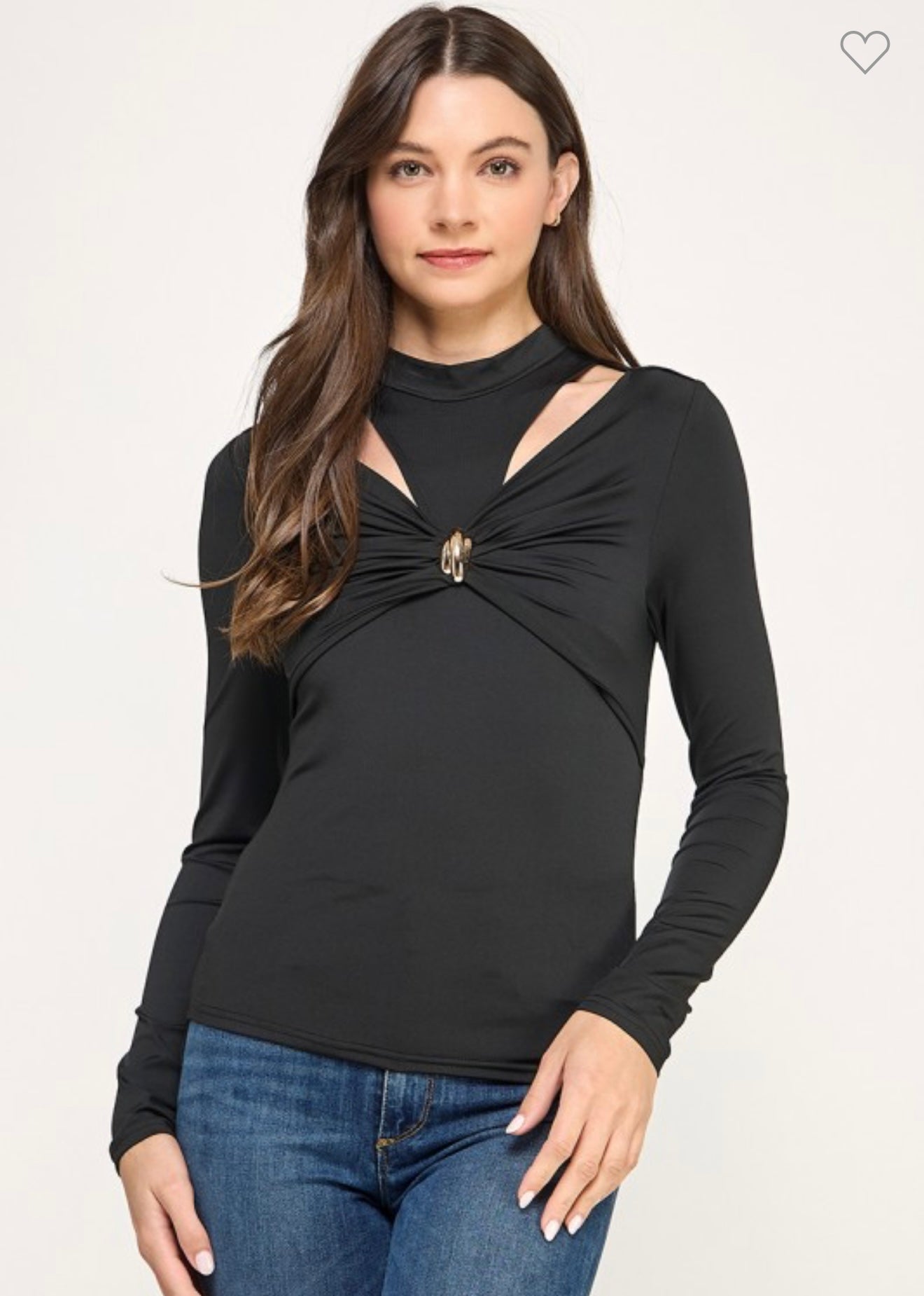 TURTLE NECK SOLID TSHIRT