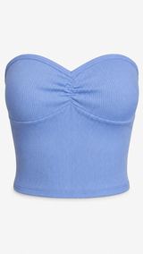 Heart Shaped Rib Tube Top