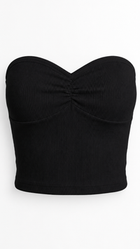 Heart Shaped Rib Tube Top