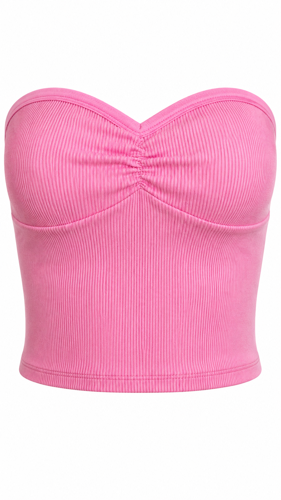 Heart Shaped Rib Tube Top