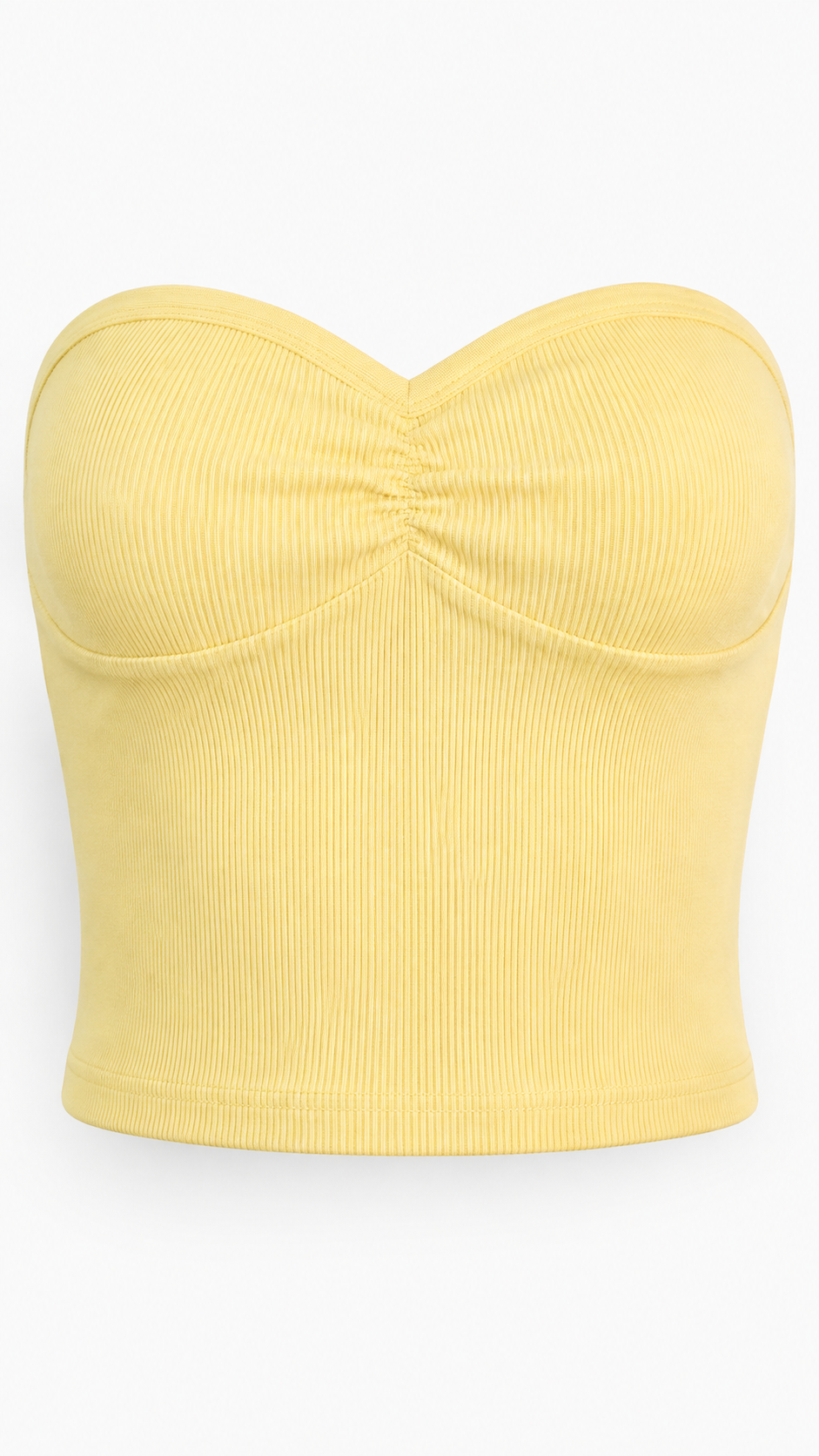 Heart Shaped Rib Tube Top