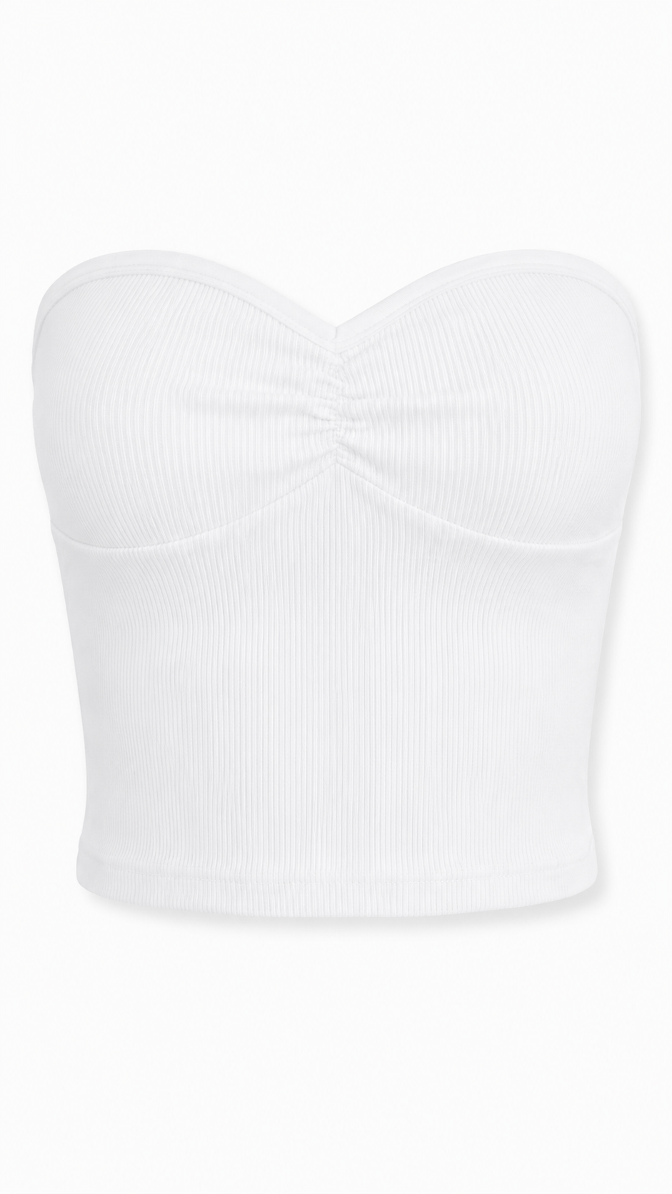 Heart Shaped Rib Tube Top